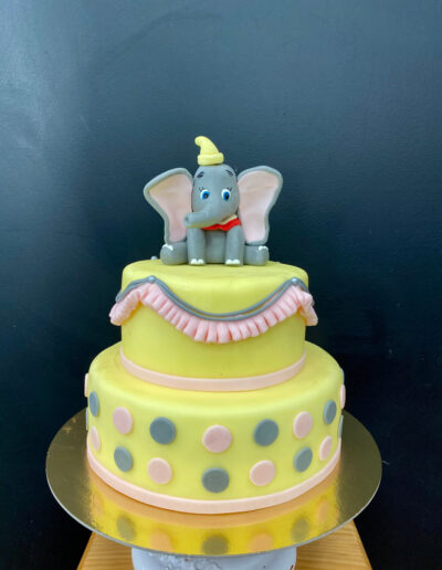 Tartas fondant personalizada Dumbo O Pequeno Lambón